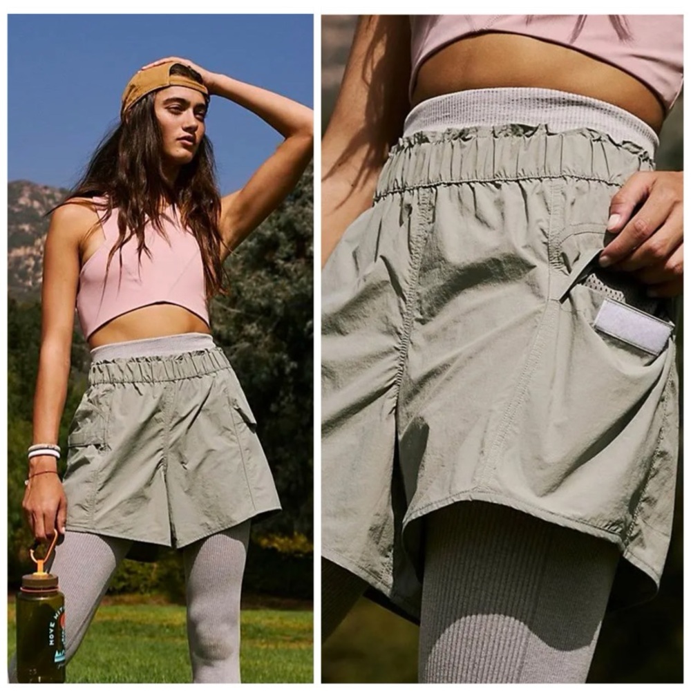 FP Movement In The Wild Shorts Grey Olive Size XS NWOT